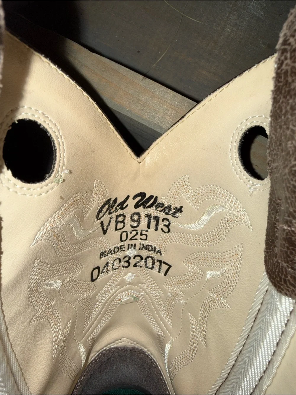 Old West Brown Western Cowboy Boots 2.5
